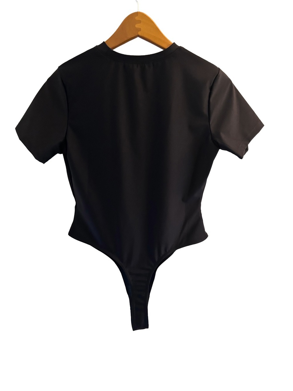 Boa Black Short-Sleeve Nylon Spandex Bodysuit XL - Picture 3 of 5